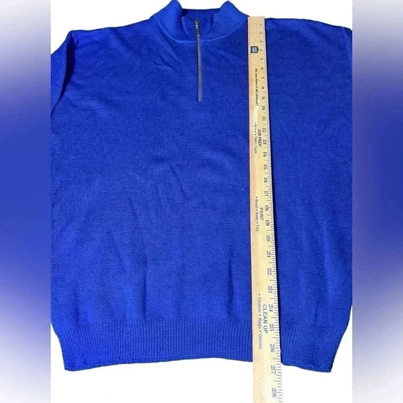 Meister 1/4 zip up Wool Blend Sweater - Picture 3 of 8